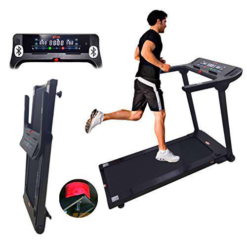 Cinta de Correr FFitness 16 KH/h - 2,5 HP Bluetooth BMI amortiguada eléctrica Plegable Escritorio Ahorra Espacio Oferta casa Gimnasio