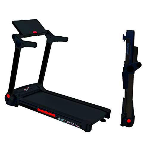 Tecnofit - Cinta de correr TFX 3.6 Y Slim Limited Edition Black para ahorrar espacio