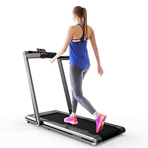 GEARSTONE Cinta de Correr Plegable 2 en 1, 2HP Potente Motor