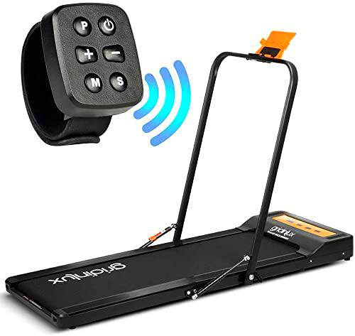 gridinlux Cinta de Correr y Andar Race Infinity 1000W Altavoces Bluetooth Pulsera Smart de Control Manillar Plegable 1-8 km/h 6 Programas con Ruedas Sistema Eco-Sport