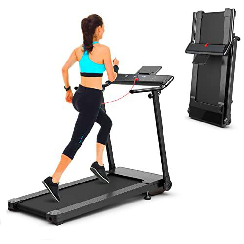 COSTWAY Cinta de correr plegable con pantalla táctil LED
