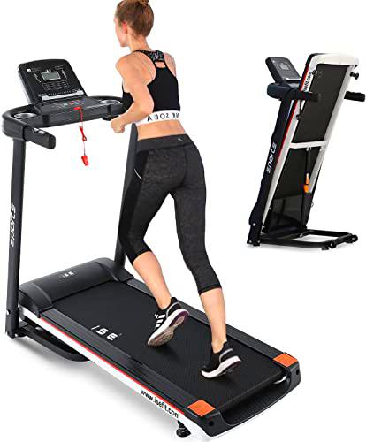 ISE Cinta de correr plegable eléctrica silenciosa, motor 750 W