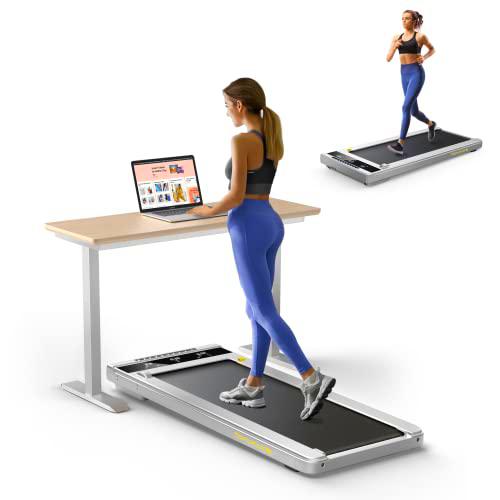 Cinta de correr eléctrica doméstica, 2 en 1 cinta de correr debajo del escritorio