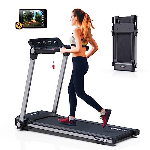 JOROTO Cinta de Correr Plegable Eléctrica en Casa, Cinta de Andar Profesional Que Ahorra Espacio 2.5HP