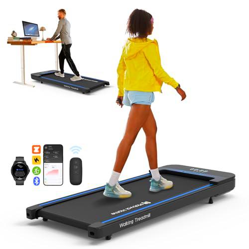 Mobvoi Cinta de Correr para Caminar Escritorio Cintas de Correr compactas para la Oficina en el hogar portátil de 2.25 HP Máquina para Correr con Control Remoto 120 kg 1-6 KM/H