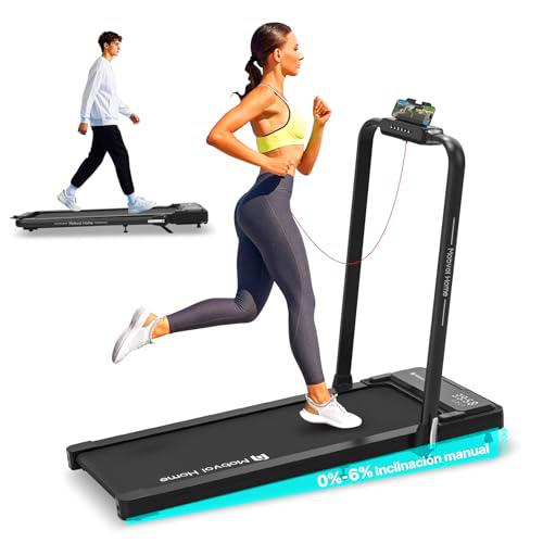 Mobvoi Home Cinta de Correr Plegable 3 en 1 con Plataforma para Caminar con inclinación del 6% reclinable Cinta de Correr de Oficina，2.5 HP