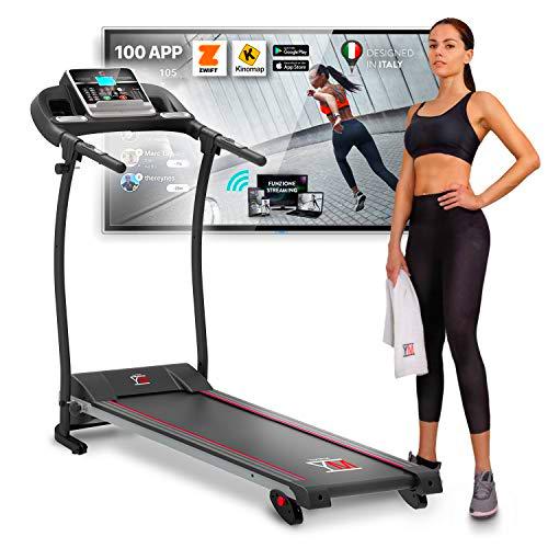 Cinta DE Correr ELÉCTRICA Plegable, 11 KM/H, 1HP (1800W / 2,5HP Peak) Sensor CARDÍACO